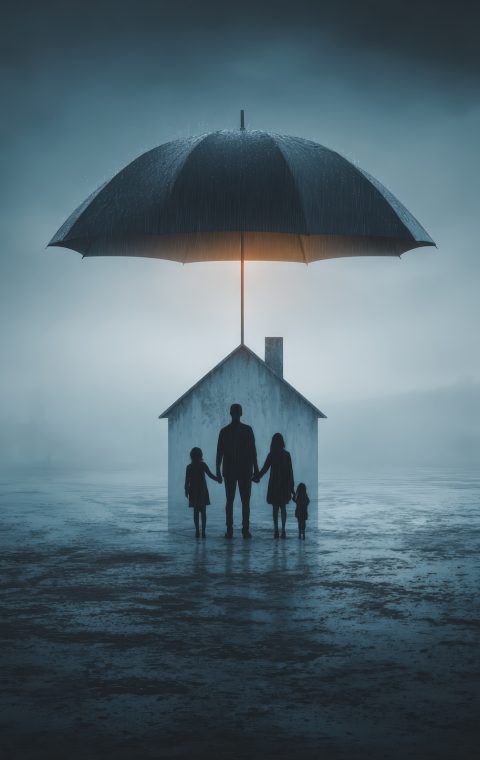 Emergency fund as protective shield around family --ar 3:4 --v 7 Job ID: 6bc150d0-0c8b-4b66-9299-3d92e0b90899